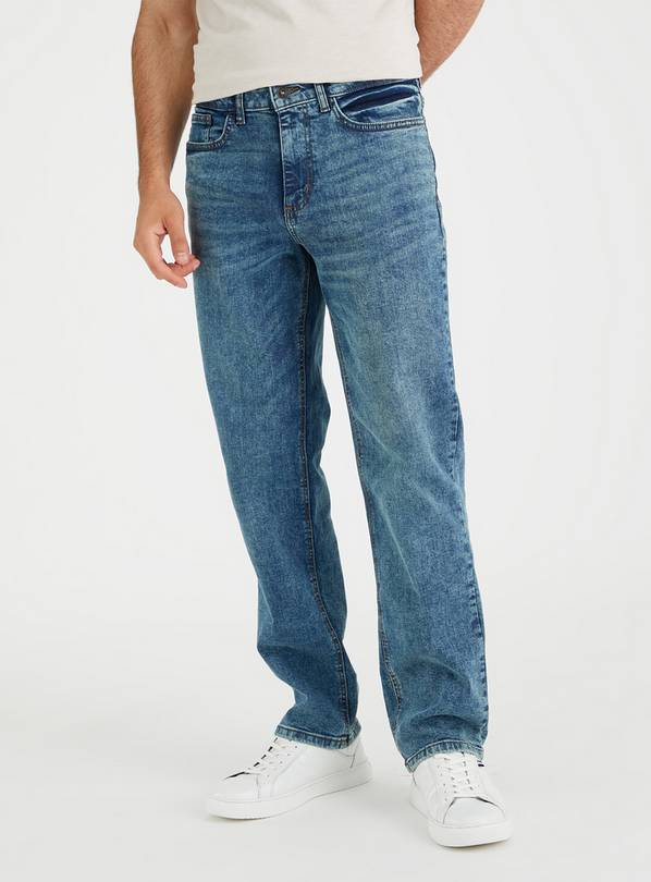 Straight leg hot sale jeans with stretch